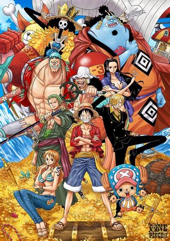Luffy gets into an eating contest with a random Boisterous Bruiser type guy at a bar, who later gives Luffy a pep speech in which he toasts to their shared ideals. Turns out that guy is Blackbeard, the evil pirate that Luffy's brother has been searching for, and several of the other men from around the town are really his crew members.; Dragon, the man who …